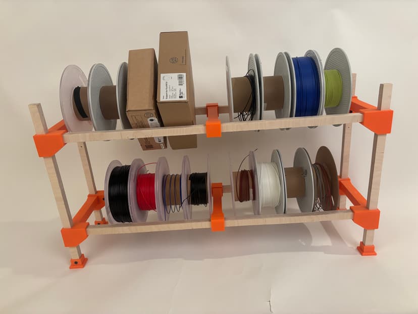 Filament Spool Rack - 3D printed project