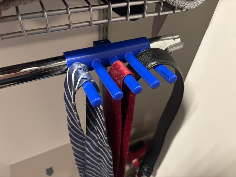Tie Rack Holder - 3D printed project